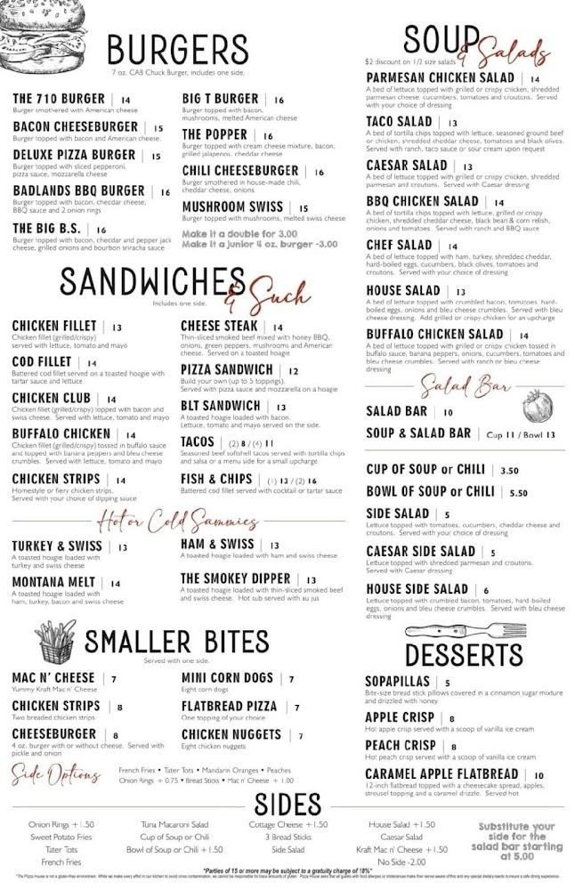 Pizza House The 710 Burger